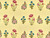 Dressmaking Fabric | Ana Floral Stripe Hand Block Print - Yellow | Fabric Godmother 