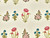 Dressmaking Fabric |  Ana Floral Hand Block Print - Ivory | Fabric Godmother 