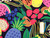 Dressmaking Fabric | Fruit Salad Viscose & Linen - Midnight | Fabric Godmother