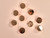 Haberdashery | Flat Shank Metal Buttons - 25mm - Gold  | Fabric Godmother