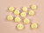 Haberdashery | Twisted Shank Buttons - 25mm - Yellow | Fabric Godmother