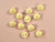 Twisted Shank Buttons - 25mm - Yellow