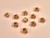 Haberdashery | Gold Molten Buttons - 23mm | Fabric Godmother