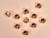 Haberdashery | Gold Molten Buttons - 23mm | Fabric Godmother