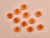 Haberdashery | Rimmed Buttons - 21mm - Orange | Fabric Godmother