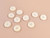 Haberdashery | Square Center Buttons - 24mm - Cream | Fabric Godmother