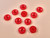Haberdashery | Red Chunky Buttons - 27mm - Red | Fabric Godmother