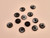 Haberdashery | Silver Circle Buttons - 22mm - Brown | Fabric Godmother