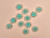 Haberdashery | Transparent Green Buttons - 24mm - Mint | Fabric Godmother
