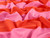 Dressmaking Fabric | Paxon Stripe French Terry - Pink & Orange | Fabric Godmother