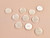 Haberdashery | Pearlescent Triangle Button - 24mm - Ivory | Fabric Godmother