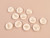 Haberdashery | Matt Lustre Buttons - 24mm – Ivory | Fabric Godmother