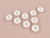 Haberdashery | Resin Rimmed Buttons - 26mm – Ivory | Fabric Godmother