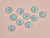 Haberdashery | Aqua Buttons - 27mm – Blue | Fabric Godmother
