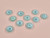 Haberdashery | Aqua Buttons - 27mm – Blue | Fabric Godmother