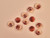 Haberdashery | Marbled Rust Button - 22mm - Brown | Fabric Godmother