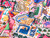 Dressmaking Fabric | Paradise Patchwork Cotton Satin - White | Fabric Godmother 