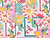 Dressmaking Fabric | Villa Garden Cotton Canvas - Pink | Fabric Godmother