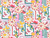 Dressmaking Fabric | Villa Garden Cotton Canvas - Pink | Fabric Godmother
