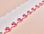 Haberdashery | Cherry Embroidered Cotton Trim - 50mm - White | Fabric Godmother 