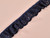 Gathered Broderie Anglaise Trim - 50mm - Midnight