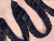 Gathered Broderie Anglaise Trim - 50mm - Midnight