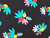 Dressmaking Fabric | Hanan Floral Cotton Poplin - Black | Fabric Godmother