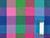 Dressmaking Fabric | Aditi Check Handloom Cotton - Cobalt & Magenta | Fabric Godmother 