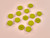 Haby | Flat Gloss Button - 21mm - Green | Fabric Godmother