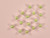 Haberdashery | Diamanté Ball Button - 10mm - Green | Fabric Godmother