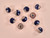 Haberdashery | Silver Shank Button - 25mm - Midnight | Fabric Godmother