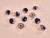 Haberdashery | Silver Shank Button - 25mm - Midnight | Fabric Godmother