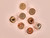 Haberdashery | Large Metal Buttons - 34mm - Gold| Fabric Godmother