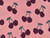 Dressmaking Fabric | Cera Cherry Sherpa - Pink | Fabric Godmother 