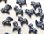 Haberdashery | Dala Horse Button - 18mm - Navy | Fabric Godmother 