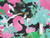 Dressmaking Fabric | Kika Viscose Jacquard - Pink & Emerald | Fabric Godmother 