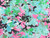 Dressmaking Fabric | Kika Viscose Jacquard - Pink & Emerald | Fabric Godmother 