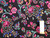 Dressmaking Fabric | Addie Floral Cotton Voile - Black | Fabric Godmother 