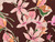 Dressmaking Fabric  | Carina Floral Crinkle Viscose - Chocolate | Fabric Godmother 