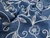 Dressmaking Fabric | Suvi Floral Embroidered Cotton - Denim Blue | Fabric Godmother 