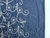 Dressmaking Fabric | Suvi Floral Embroidered Cotton - Denim Blue | Fabric Godmother 