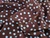 Dressmaking Fabric | Vivian Spot Cotton Poplin -  Chocolate & Periwinkle | Fabric Godmother