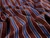 Dressmaking Fabric | Bailey Yarn Dyed Stripe Cotton - Cobalt & Brown  | Fabric Godmother