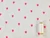 Dressmaking Fabric | Embroidered Heart Double Gauze - Ivory & Pink  | Fabric Godmother 