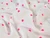 Dressmaking Fabric | Embroidered Heart Double Gauze - Ivory & Pink  | Fabric Godmother 