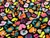 Dressmaking Fabric | Rainbow Animal Print French Terry - Black | Fabric Godmother