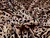Dressmaking Fabric | Bria Animal Print Flocked Satin - Champagne | Fabric Godmother