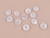 Haberdashery | High Shine Raised edge Button - 23mm - White | Fabric Godmother