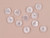 Haberdashery | High Shine Raised edge Button - 23mm - White | Fabric Godmother