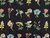 Dressmaking Fabric | Mae Floral Embroidered Cotton - Black | Fabric Godmother